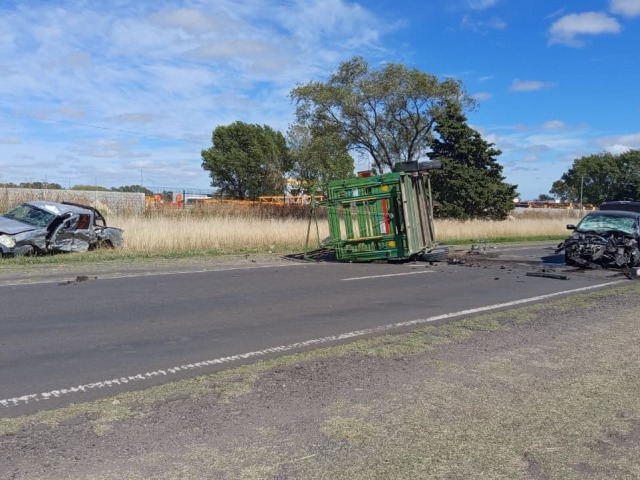 Fuerte choque en Ruta 226 en el acceso a Olavarr�a: tres heridos